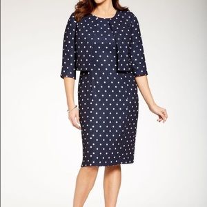 Jessica London Polka Dot Jacket Dress